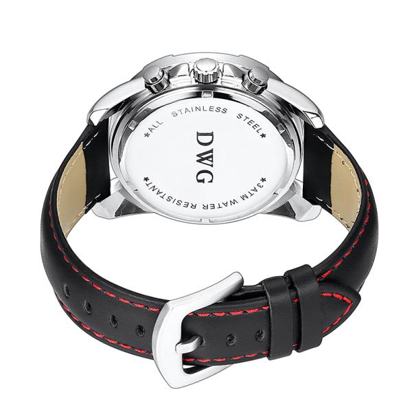 Men luxury 3atm waterproof japan movement quartz watches stainless steel back