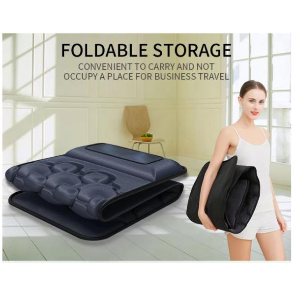 China 10 motors Full body vibration massage mat mattress relax and Shiatsu massage pillow with soft cover wholesale