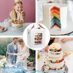 Tall Cake Boxes 4 Pack 12x12x14 Cake Boxes For Tier Cakes 12 Inch - Disposable