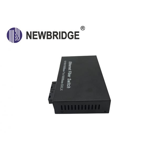 4 RJ45 port 20KM to 120KM FTTH gigabit media converter with 2 fiber port