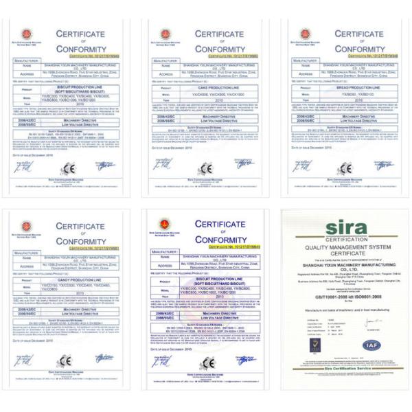 Electric Industrial Bakery Equipment 304 Stainless Steel Material CE / ISO