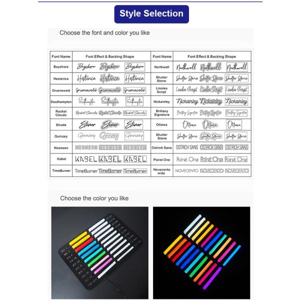 Brass Wedding Light Snow Business Logo Neon Name Sign Custom Logo Advertising Board