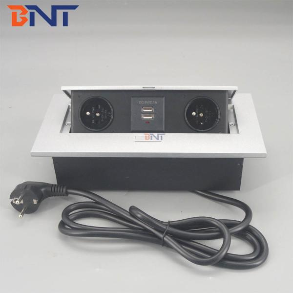 China Zinc Alloy Hidden Office Room Table Pop Up Socket Outlet wholesale