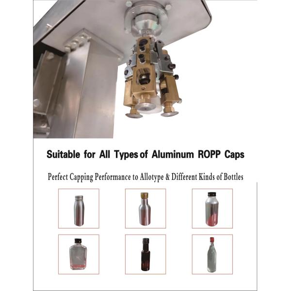 Electric Beer Glass Bottle Cap Capper Aluminum Lid Capping Equipment Manual Ropp Cap Sealing Machine