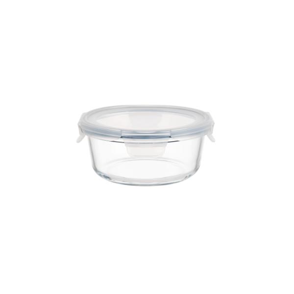 Oven Safe Dishwasher Safe Freezer Safe Glass Food Container with 4 Lock PP Lid for Airtight Food Storage