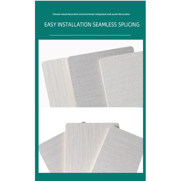 Bamboo Wood PVC Interior Decoration Wall Panel Moisture Proof