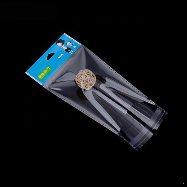 BOPP header pack bag with adhesive stripe, BOPP packaging header bag Explosion proof side