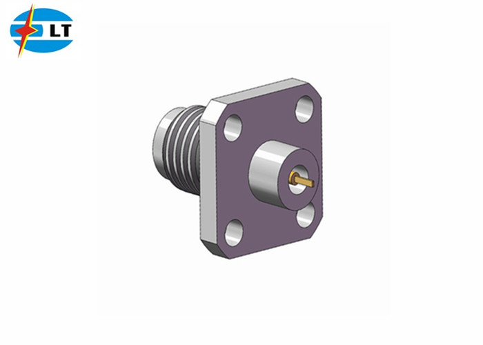 China 50GHz Jack Straight 2.4mm RF Connector Female Millimeter Wave Connector wholesale