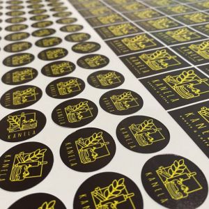 Customized Shape Adhesive Label Sticker With Offset Printing / Digital Printing