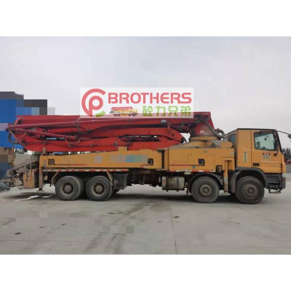 Orange Putzmeister Concrete Pump 46m on Benz Used for Large Construction Projects