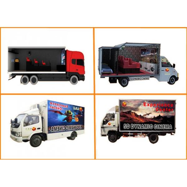8 / 9 / 12 Seat Theme Film Mobile 5D Cinema With Electric / Hydraulic Platform