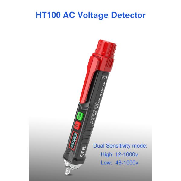 HT100 Non Contact Electrical Voltage Tester Pen With LCD Screen Indicator
