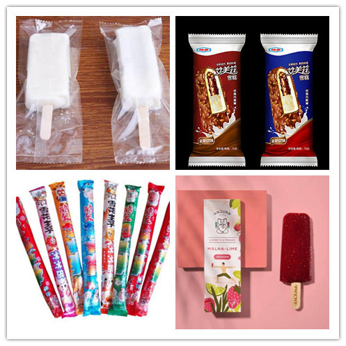 Automatic Horizontal Rotary Frozen Food Packing Machine Ice Lolly Popsicle Packing