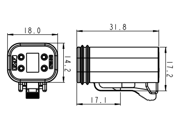 4 Pin Plug Assembly Energy Storage Signal Connector UL1977 Waterproof