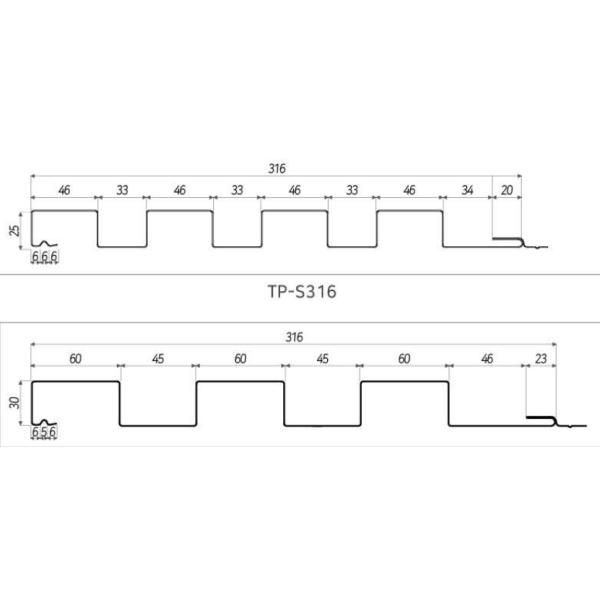 wall claddding drawing profile