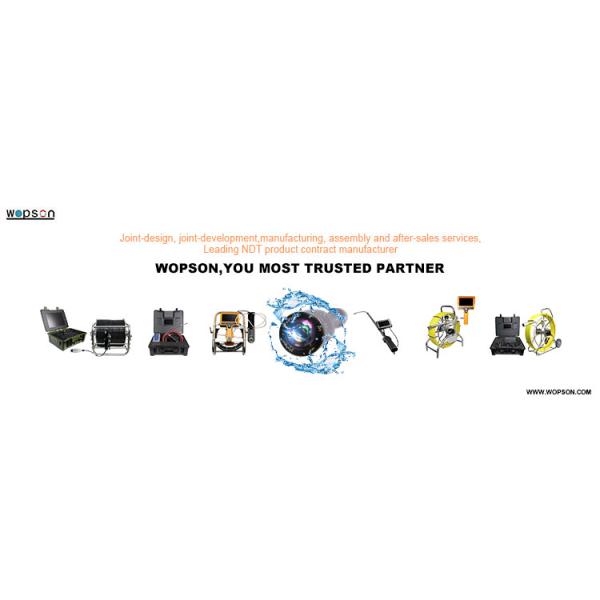 New Video pipe pan tilt camera with 200ft push cable for pipeline inspection