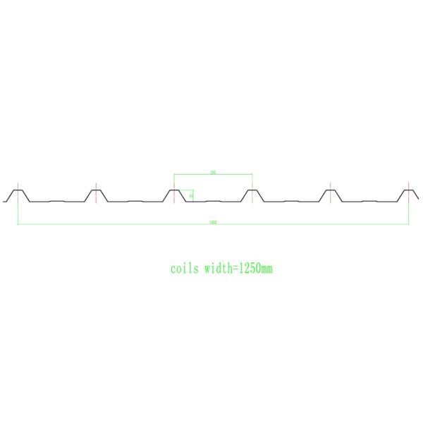 10m / Min Working Speed Roof Panel Roll Forming Machine Low Noise