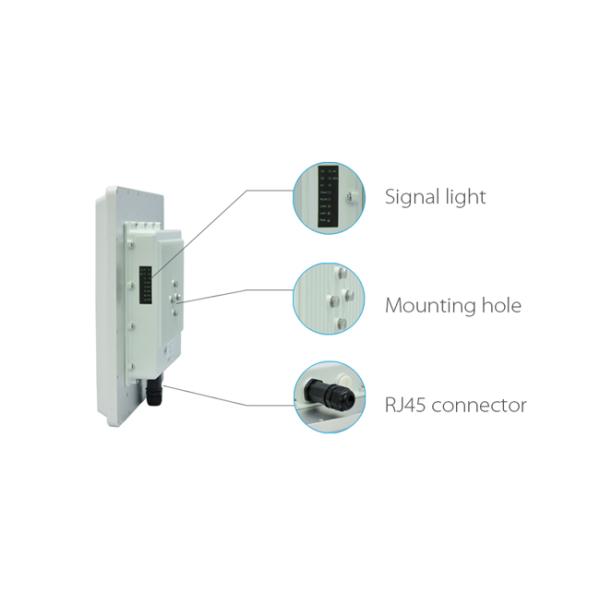 Waterproof 10KM Outdoor Wireless Ethernet Bridge , 5ghz Wireless Bridge With RJ45 Interface