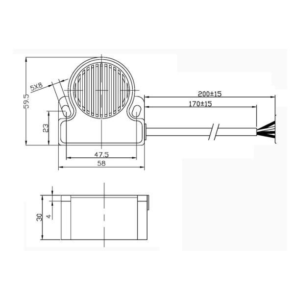 Compact Size Squawker Reverse Alarm 12V And 24V In Cabin Use Car Reverse Horn