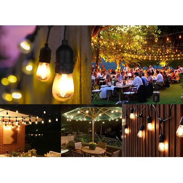 Outdoor Ball Solar LED String Lights With 120lm Luminous Flux Customized Size