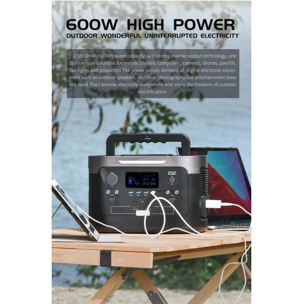 3.7V 2900mAh Portable Lithium Battery Pack 600W Home Emergency Power Station