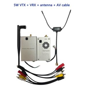 China 500~600Mhz FPV Video Transmitter 5 Watt FM Wireless Analog Transmitter and Receive wholesale