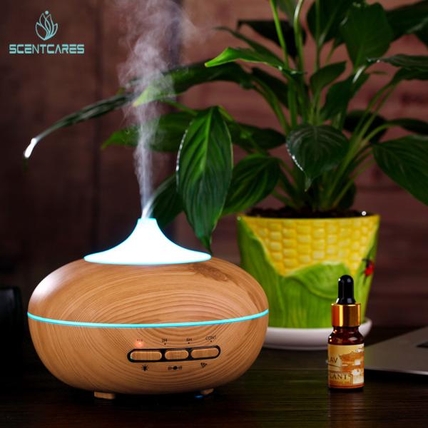 PP ABS 35ML/H 210ml Wood Grain Ultrasonic Humidifier 12W