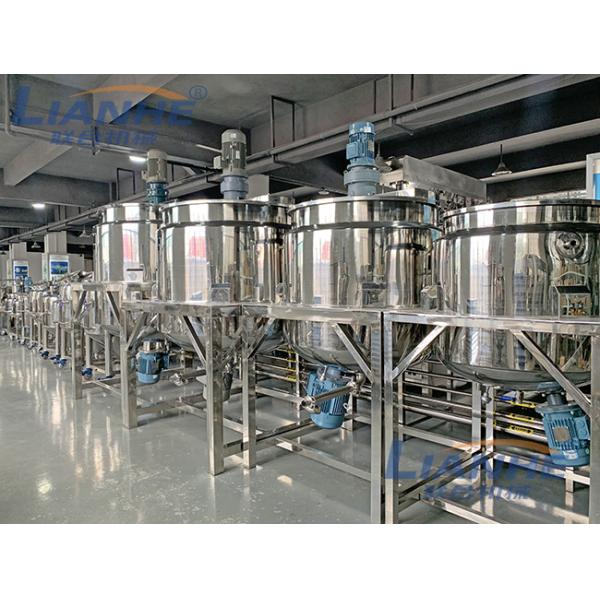 China 2000L Shampoo Shower Gel Making Machine Hand Sanitizer Homogenizer Mixer wholesale