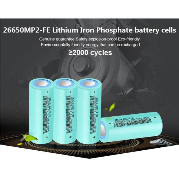 3.2v 3200mAh 26650 Lifepo4 Cylindrical Cells For Robots Solar UPS