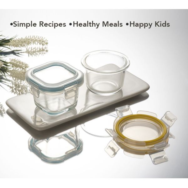 120ml 130ml 160ml Glass Baby Food Container Mini Glass Food Container with High Borosilicate Glass