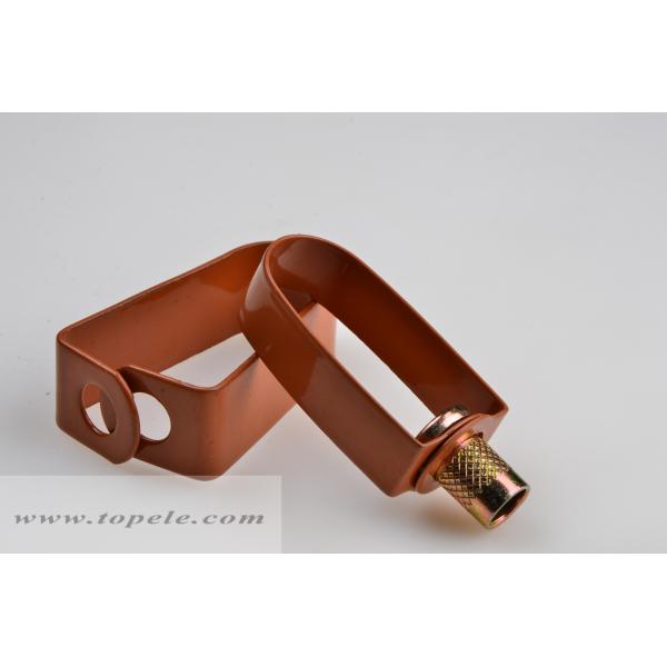 Copper Epoxy Coated Steel Pipe Clamps Swivel Loop Hanger / Swivel Ring