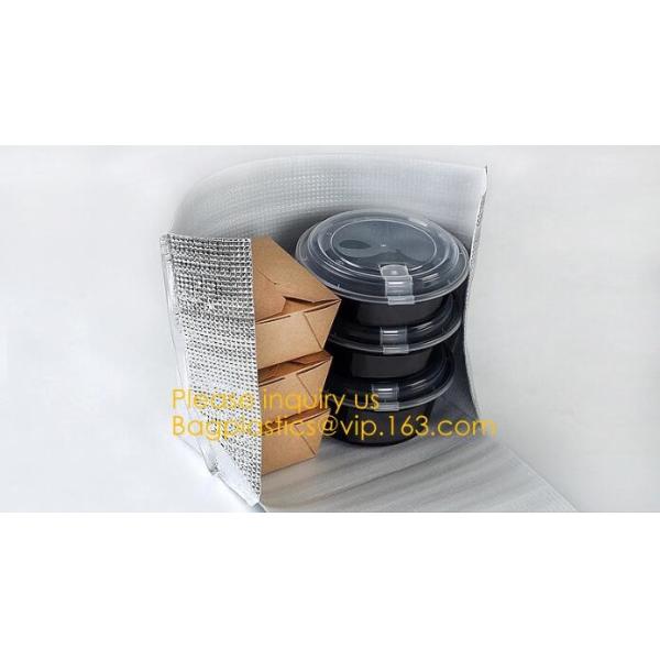 Foldable Lunch Insulated Cooler Bag Heated Food Delivery Bag Thermal Pizza Delivery Cooler Bag