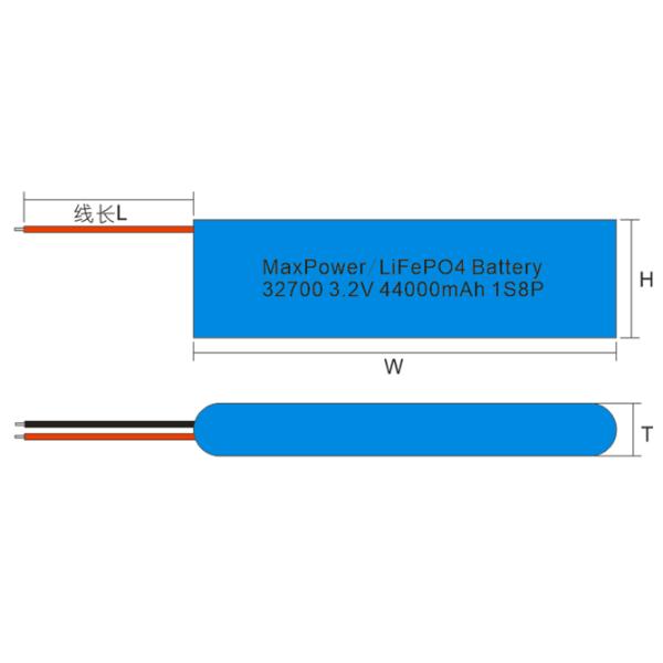 3.7V 44Ah 32700 Lithium Ion Rechargeable Batteries for Street Light