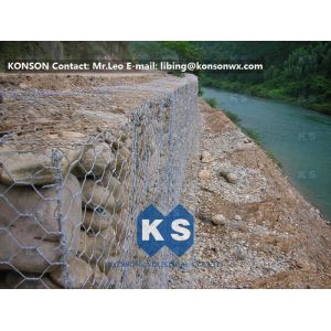 China Monolithic Galvanized Iron Wire Hexagonal Welded Mesh Gabions Retaining Wall wholesale