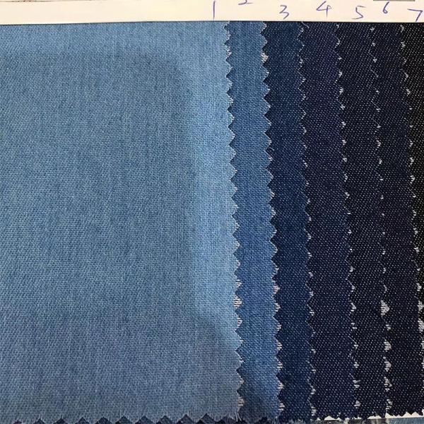 Vintage Hole Ripped Washed Cotton Polyester Spandex Denim Fabric