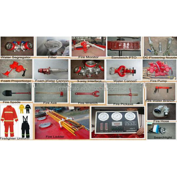 Double Row Fire Truck Airport Fire Truck Water Capacity Cannon
