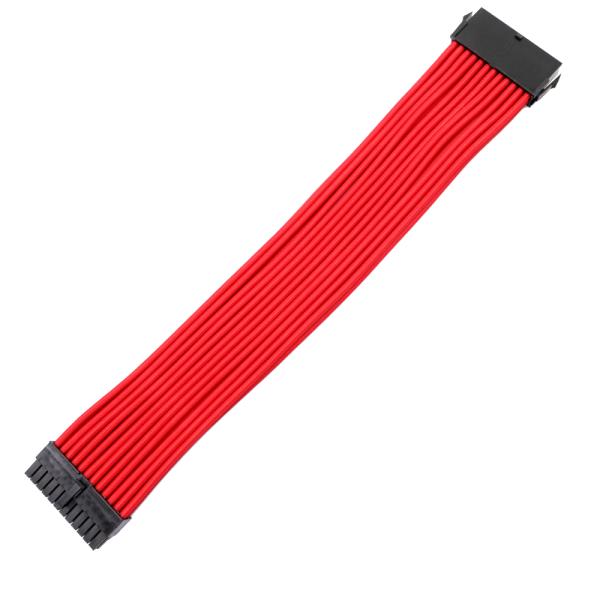 High Quality PSU Computer Cord Sleeved Cable Extensions 24pin interface cotton mesh Electric Cables 300mm Length