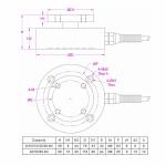 200kg 500kg 1ton 2 ton 3ton 5 ton 6ton Load Cell With Flange Mounting