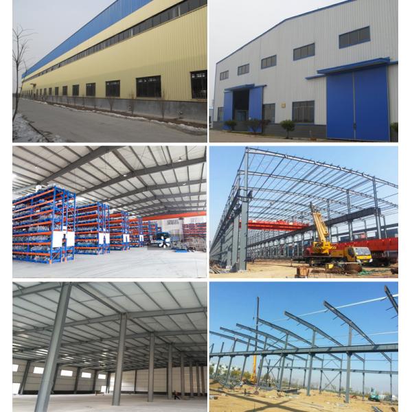 Prefabricated Steel Structures Commercial Warehouse / Steel Metal Buildings Sheds Construction