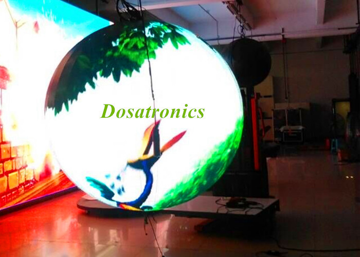 China Commercial Indoor Round Video Spherical LED Display Module 1000cd/m2 wholesale