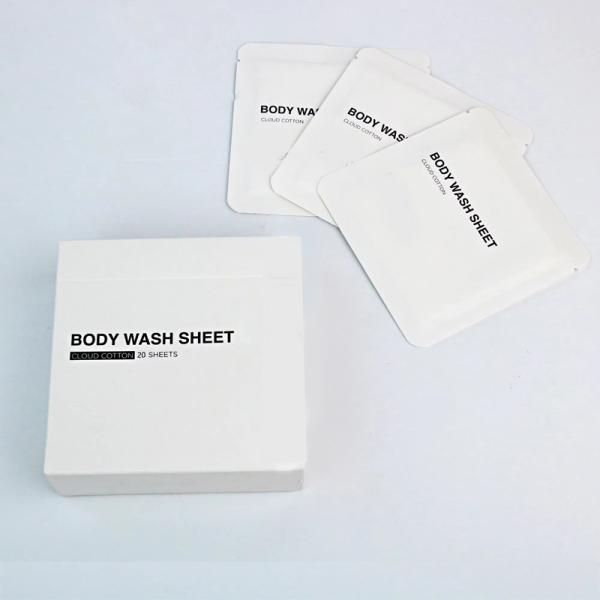 Eco Friendly Shower Sheets Space Saving Body Wash Paper Portable And Lightweight