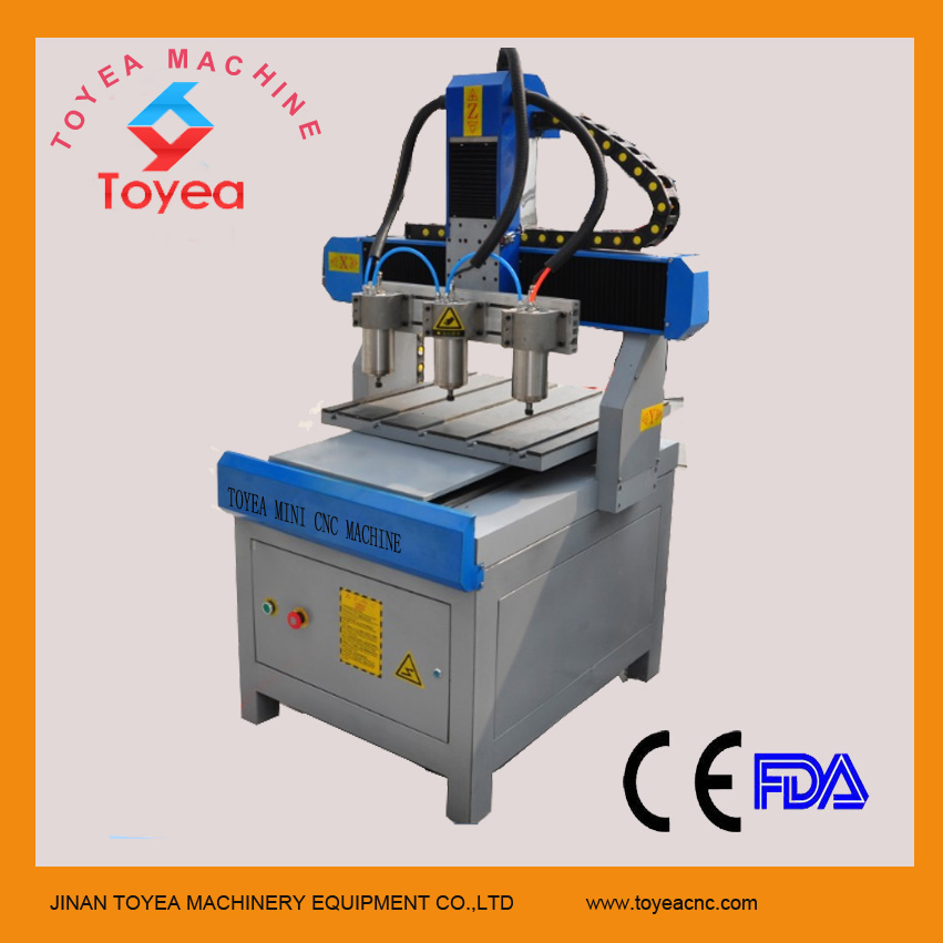 China 3D multi-heads mini cnc router machine TYE-3636-3 wholesale