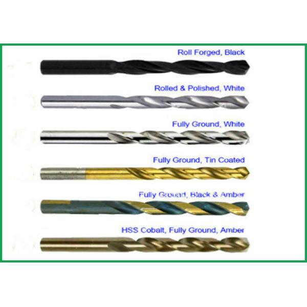 HSS - M35 118° High Speed Drill Bits DIN 1897 Extended Length Amber Color