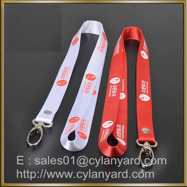 Personalized nylon lanyard with your logo print, small wholesale lot nylon neck straps