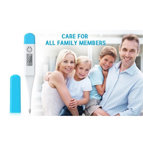 Medical Digital Thermometer with Fever Indicator and Memory Recall