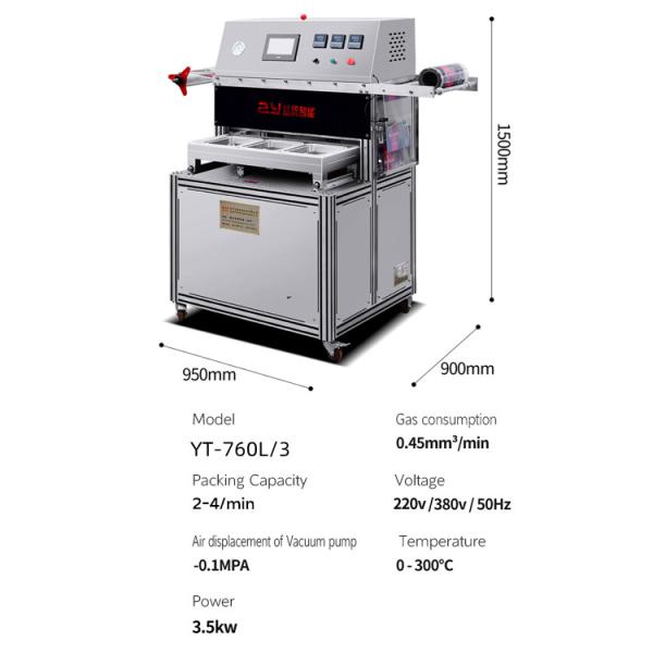 2KW Modified Atmosphere Packaging Machine Nitrogen Vacuum Sealer