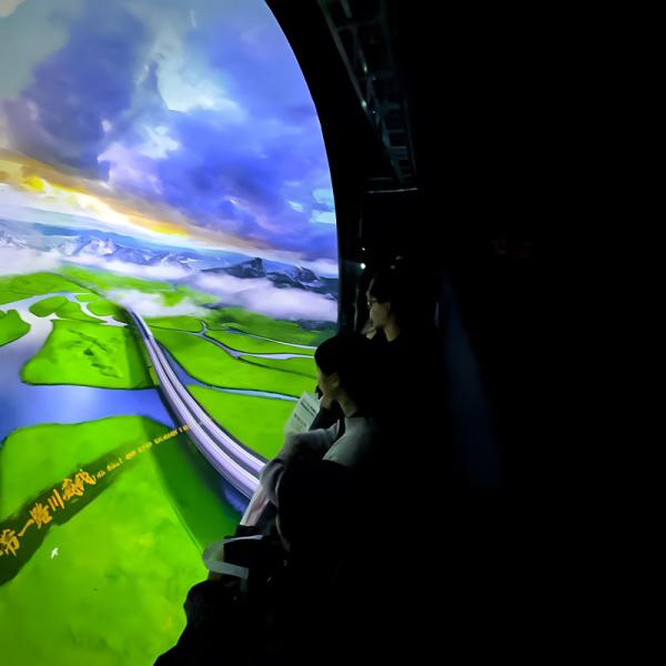 China 360 Degree Immersive Experience Projection Dome Screen Flying Cinema wholesale
