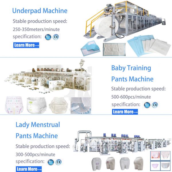 High Efficiency Full Servo Menstrual Panties Making Machine with Oversea Training