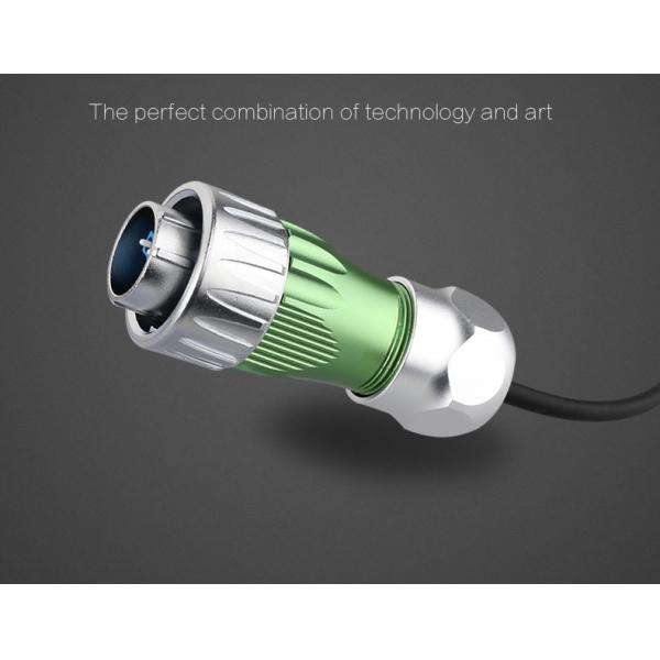 2018 DH24 Pogo Optical Fiber Circular WaterProof Connector for Signal Transfer, Metal Plug and Socket with Dust Cover