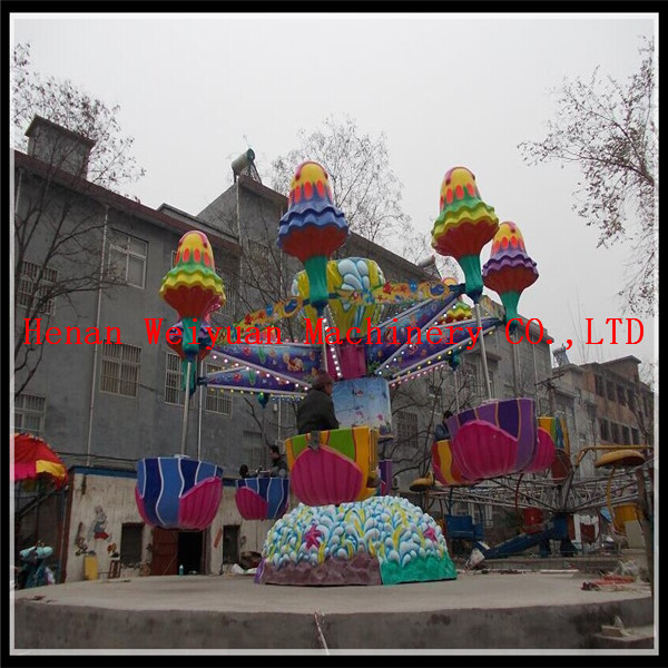 Amusement park portable mini happy jellyfish rides